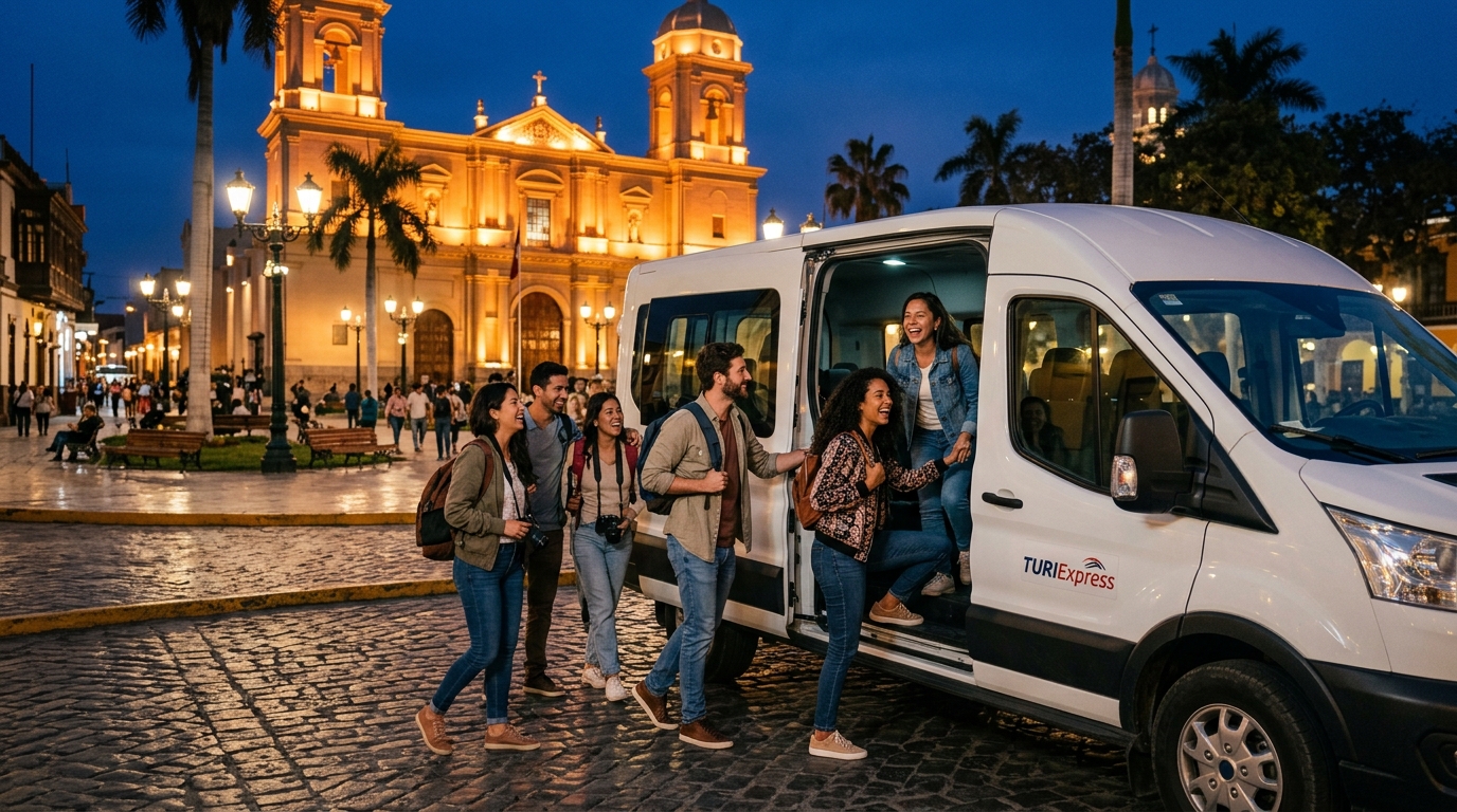 Turistas disfrutando del tour